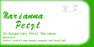 marianna petzl business card